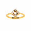 18KT (750) Yellow Gold and Diamond Ring for Women