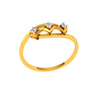 18KT (750) Yellow Gold and Diamond Ring for Women