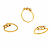 18KT (750) Yellow Gold and Diamond Ring for Women