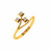 18KT (750) Yellow Gold and Diamond Ring for Women