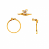 18KT (750) Yellow Gold and Diamond Ring for Women