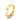 18KT Gold Statement Lightweight Band Ring for Women