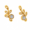 18KT (750) Yellow Gold and Diamond Earring for Women