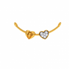 18KT (750) Yellow Gold and Diamond Pendant for Women