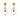 Diamond Studded Drop Dangler with Marvellous Red Stone in 18K Gold Earrings