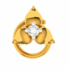 18KT (750) Yellow Gold and Diamond Nosepin for Women