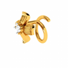 18KT (750) Yellow Gold and Diamond Nosepin for Women