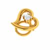 18KT (750) Yellow Gold and Diamond Nosepin for Women