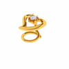 18KT (750) Yellow Gold and Diamond Nosepin for Women