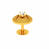 18KT (750) Yellow Gold and Diamond Nosepin for Women