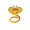 18KT Heart Shaped Diamond Nose Ring Exclusively For You