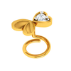 18KT Brilliant Simple Diamond Nose Ring