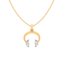 Rhythmic 18K Gold and Diamond Pendant