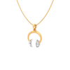 Rhythmic 18K Gold and Diamond Pendant