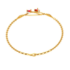 Red Rose Golden Diamond Bracelet