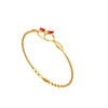 Red Rose Golden Diamond Bracelet