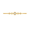 Circular Gold And Diamond Bracelet