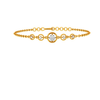 Circular Gold and Diamond Bracelet