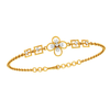 Dazzling Gold Floral Diamond Bracelet