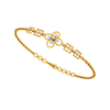 Dazzling Gold Floral Diamond Bracelet