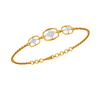 Sleek Gold and Diamond Bracelet