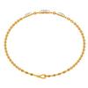 Sleek Gold and Diamond Bracelet