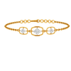 Sleek Gold and Diamond Bracelet