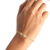 Sleek Gold and Diamond Bracelet