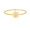 Golden Floret Diamond Bracelet