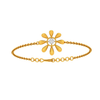 Golden Floret Diamond Bracelet