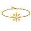 Golden Floret Diamond Bracelet