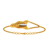 Asymmetric Gold Motif Diamond Bracelet