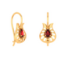 Finesse floral gold earrings