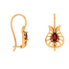 Finesse floral gold earrings