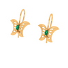 Mesmerizing Morpho Motif Gold Earrings