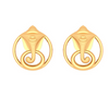 18k Gold Daily Wear Lord Ganesha Earrings from PC Chandra Online Exclusive Collection