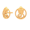 18k Gold Daily Wear Lord Ganesha Earrings from PC Chandra Online Exclusive Collection