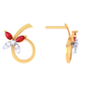 Glittering Diamond Stud Earrings