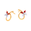 Glittering Diamond Stud Earrings