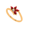 Flower Motif Diamond Ring