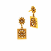 18KT (585) Yellow Gold and Diamond Earrings for Women