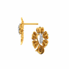 18KT (585) Yellow Gold and Diamond Earrings for Women