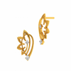 18KT (585) Yellow Gold and Diamond Earrings for Women