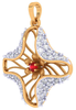 Exclusively Crafted Gold Diamond Pendant Set