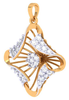 Immaculately Crafted Gold Diamond Pendant 