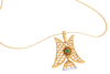 Glow Chain Gold Diamond Pendant 