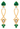 Stylish Stone Studded Gold Diamond Earrings For Women