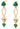 Stylish Stone Studded Gold Diamond Earrings For Women