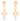 Accurately Crafted Diamond Gold Jhumka 