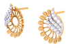Latest Diamond Earrings Design With Gold